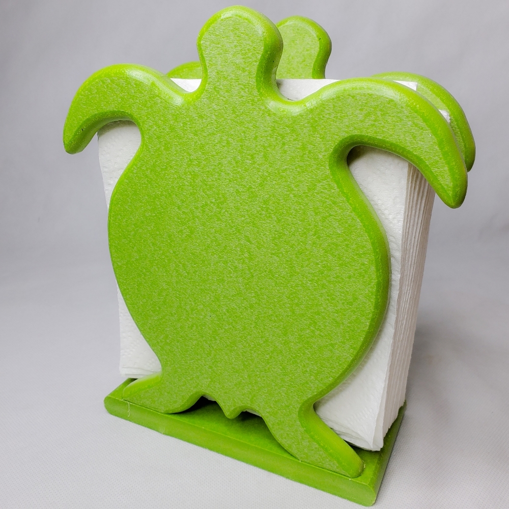 Beach Theme Nautical Crab Turtle Napkin Holder USA